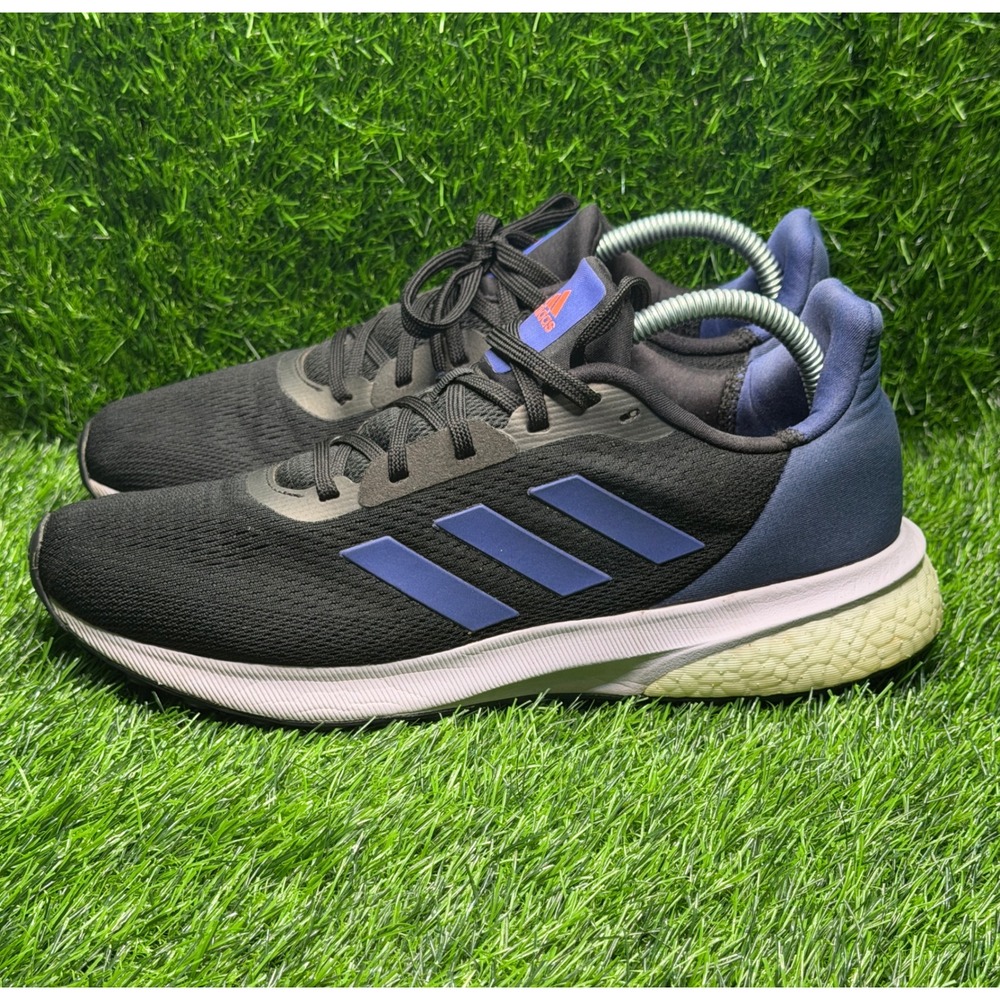 Adidas Astrarun Mens Running Shoes Black Tech Indigo Blue EH1524 Size 9